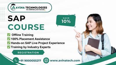 With over 15 years of experience, Avina Technologies stands as one of the most trusted and best SAP training institutes in Ameerpet, Hyderabad. We offer SAP Courses in Hyderabad with 100% placement support, expert trainers, and real-time, hands-on training at low course fees. As a leading SAP training institute in Ameerpet, we provide SAP FICO, SD, MM, ABAP, S/4 HANA, Security, GRC, and BASIS training through both classroom and online modes. All our trainers are seasoned IT professionals with rich industry experience and real-time project exposure. We also offer flexible batch timings to suit students, freshers, and working professionals. upgrading your SAP skill set, Avina Technologies is your go-to destination for SAP training Hyderabad.